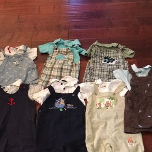 Lot of 7 boys 24 m overall with shirts